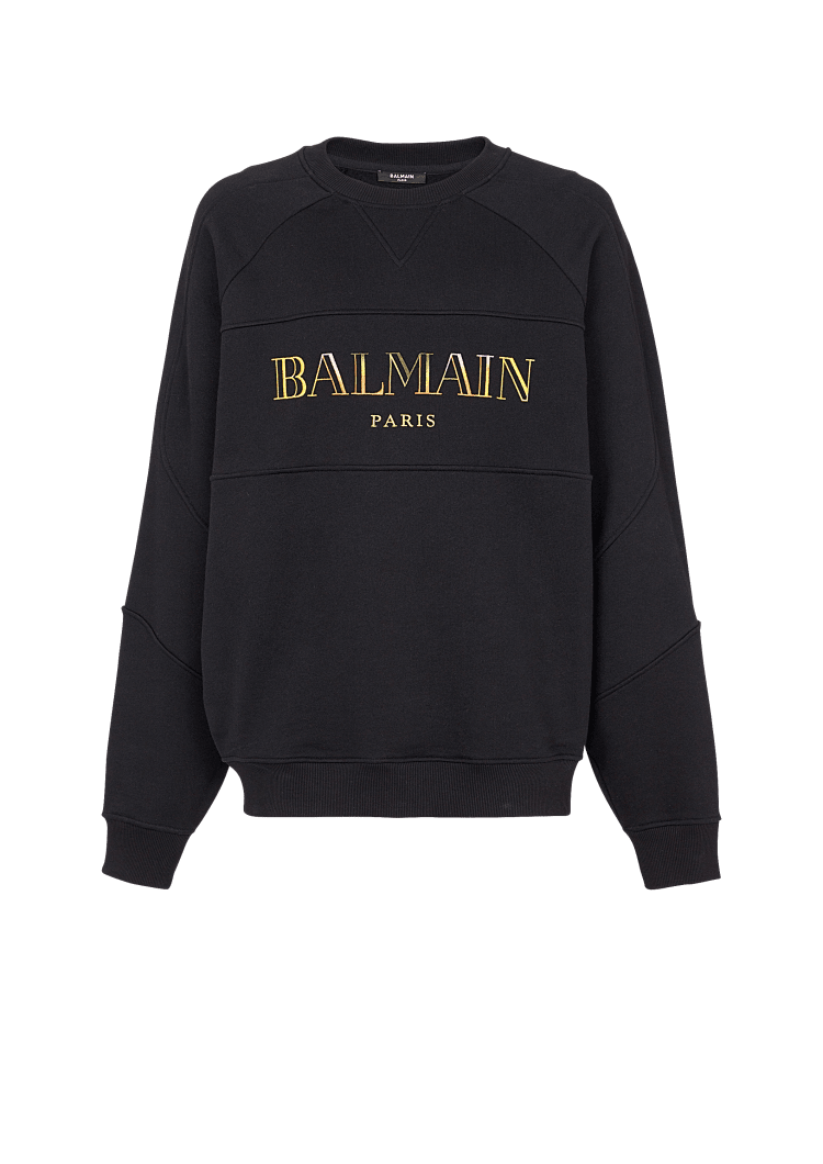 Vintage Balmain embroidered oversized sweatshirt