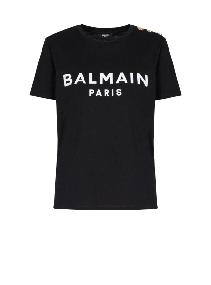 T-shirt with Balmain Paris print