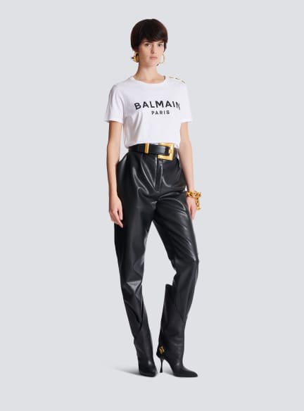 T-shirt with Balmain Paris print