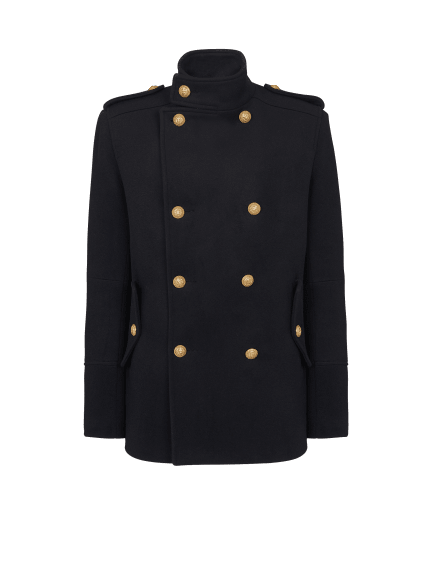 Short military-style coat