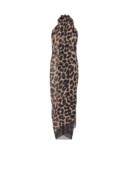Leopard print beach wrap