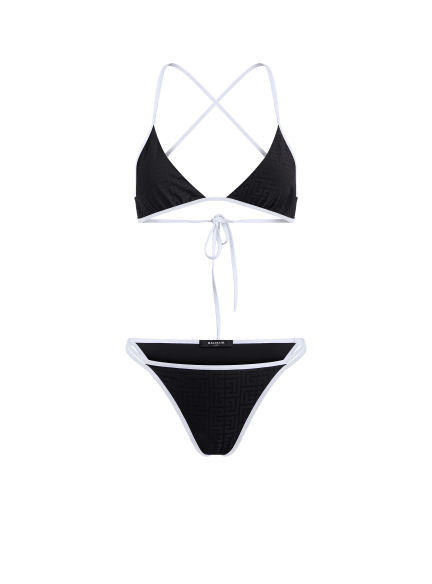 Monogram lycra swimsuit