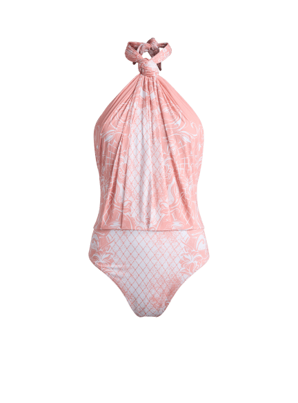 Printed lycra swimsuit