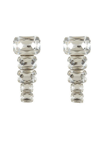 Crystal pendant earrings