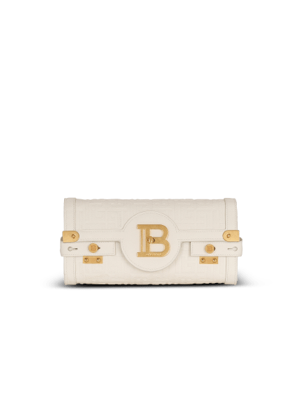 B-Buzz 23 monogrammed grained leather clutch