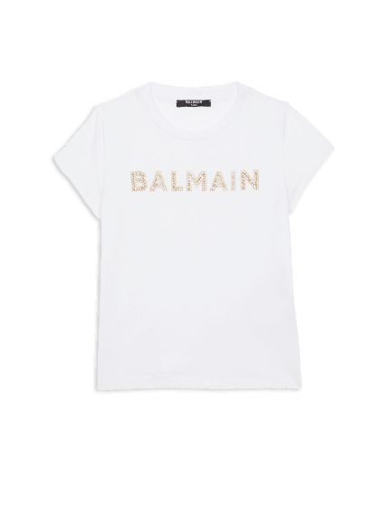 Balmain T-Shirt mit Strass