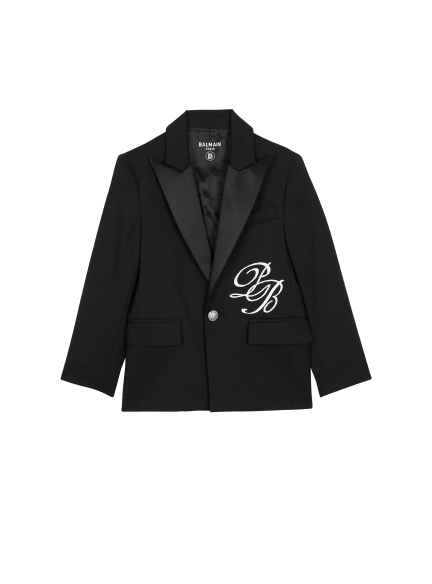 1-button jacket with PB Signature embroidery