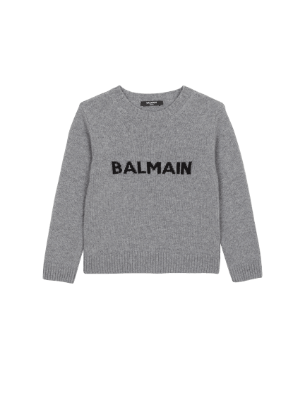 Strickpullover mit Balmain-Logo