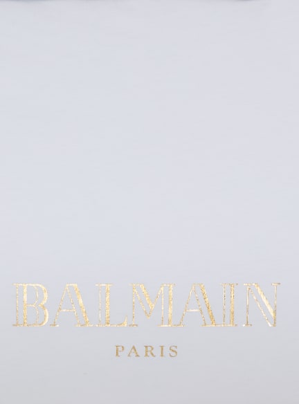 Baby blanket with vintage Balmain logo
