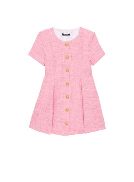 Flared tweed dress