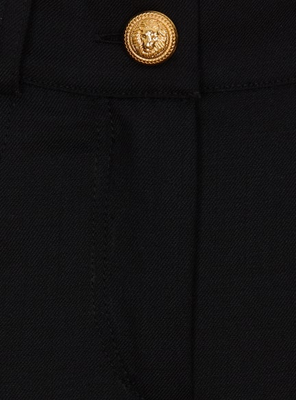 Plain flared skirt