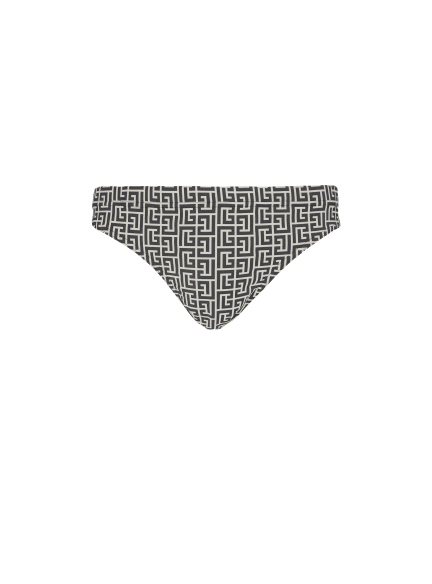 Badehose mit PB Labyrinthe-Monogramm-Print