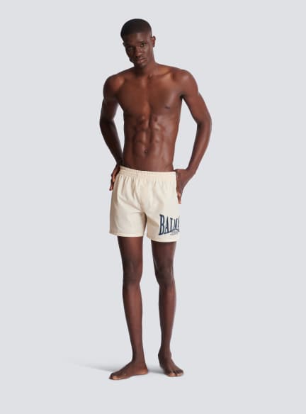 BALMAIN メンズ SWIMWEAR Balmain logo swim shorts black black - Men | BALMAIN
