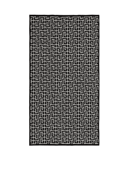 Strandtuch mit PB Labyrinthe-Monogramm-Print