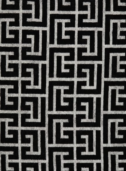 Strandtuch mit PB Labyrinthe-Monogramm-Print
