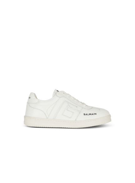 Smooth leather trainers