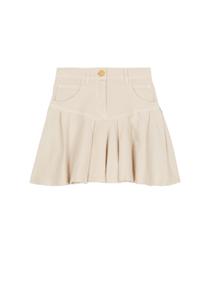 Plain flared skirt