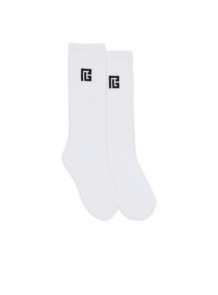 High socks with PB print