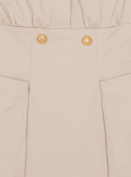 A-line dress with buttons