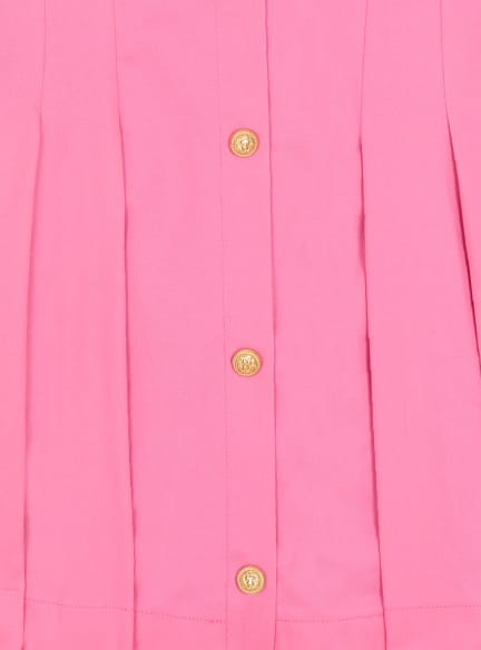 Flared dress with buttons