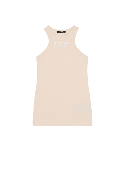 Printed Balmain Paris tank top