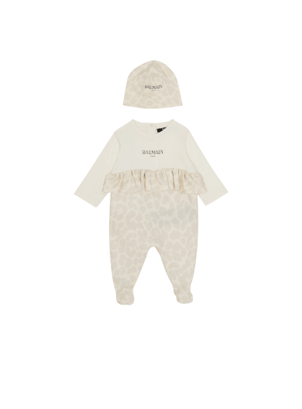 2-piece baby set with leopard print