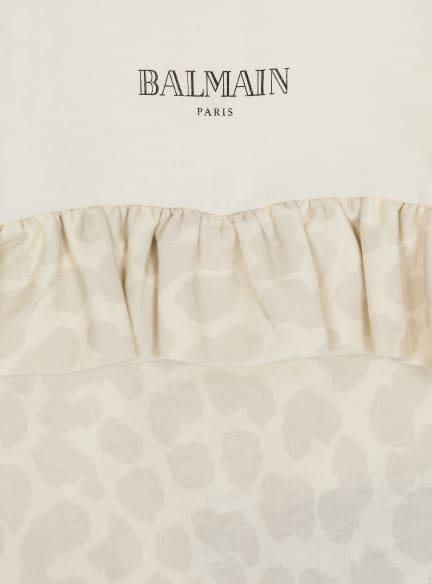 2-piece baby set with leopard print