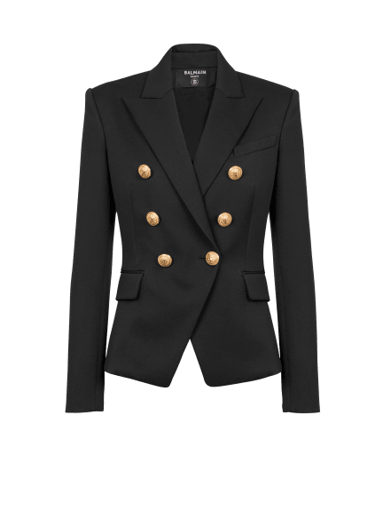 Jacke aus Wolle mit zweireihiger Knopfleiste