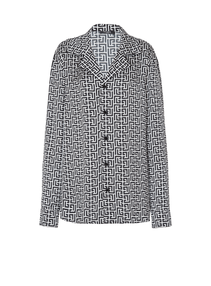 Monogram pyjama shirt
