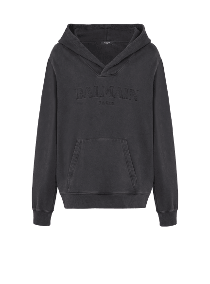 Vintage Balmain embroidered hoodie