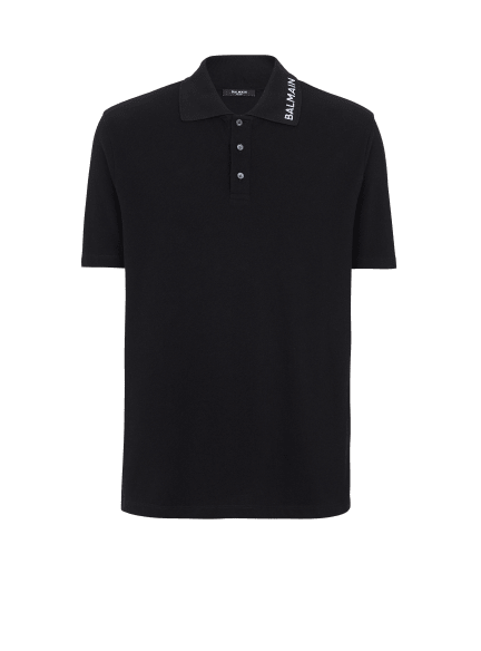 Balmain embroidered polo shirt