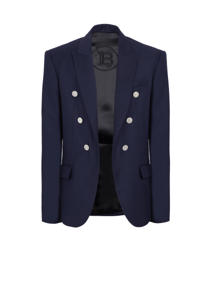 6-button wool jacket