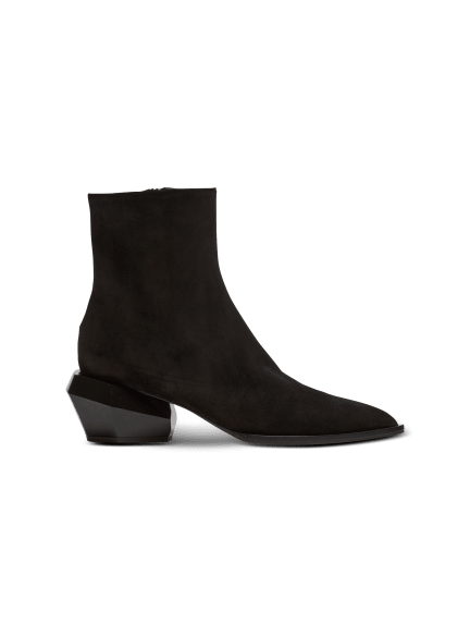 Billy suede ankle boots with diamond heel