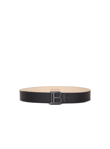 B-Belt rubber-effect leather belt