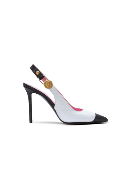 Eva pumps in calfskin with embossed Diamond motif