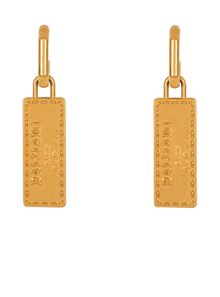 Balmain Signature Tubular earrings