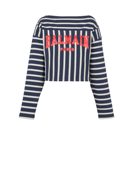 Striped Balmain Baseball top