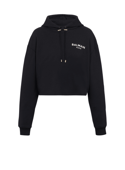Flocked Balmain Paris hoodie