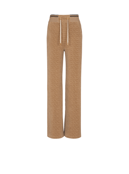 Jogginghose aus Samt mit Monogramm PB Labyrinthe