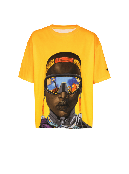 Disney x Balmain: The Lion King - Relaxed T-shirt with Nika Mtwana print