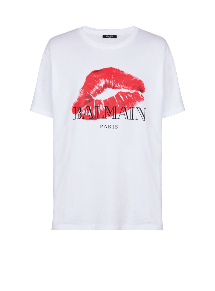 Relaxed T-shirt with Kiss print