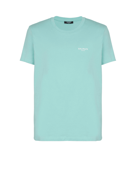 Balmain Paris flocked short-sleeved T-shirt