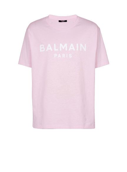 Printed Balmain Paris short-sleeved T-shirt