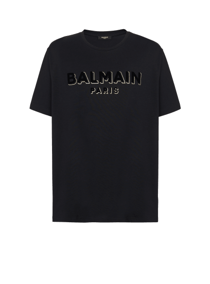 Metallic flocked Balmain T-shirt