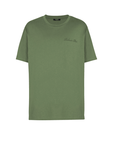 Loose T-shirt with Balmain Signature embroidery