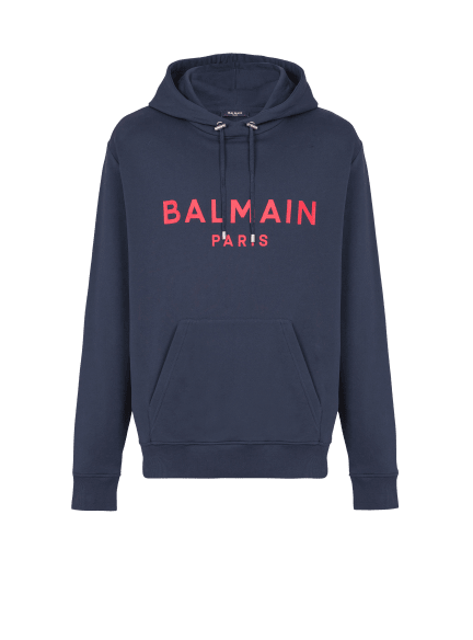 Printed Balmain Paris hoodie