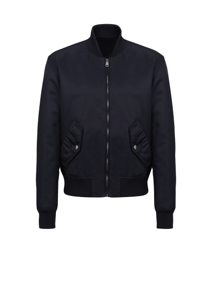 Balmainシグネチャー エンブロイダリー バック ボンバー
