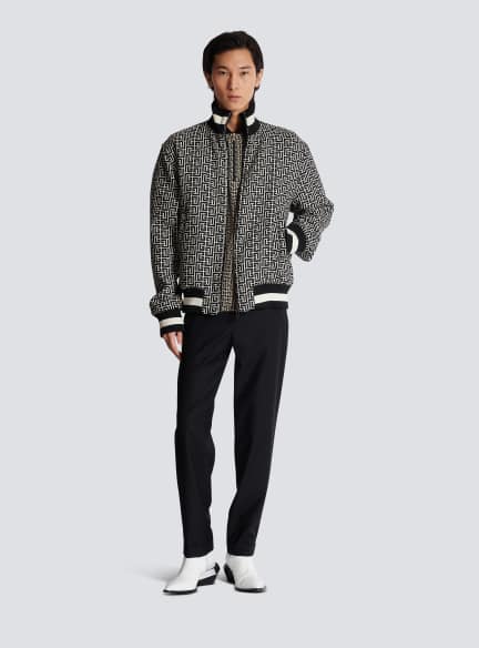 Wendbare Bomberjacke mit Monogramm