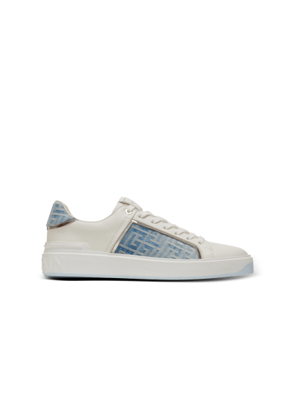 B-Court sneakers in leather and denim