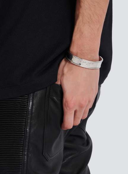 Signature Tubular brass bracelet